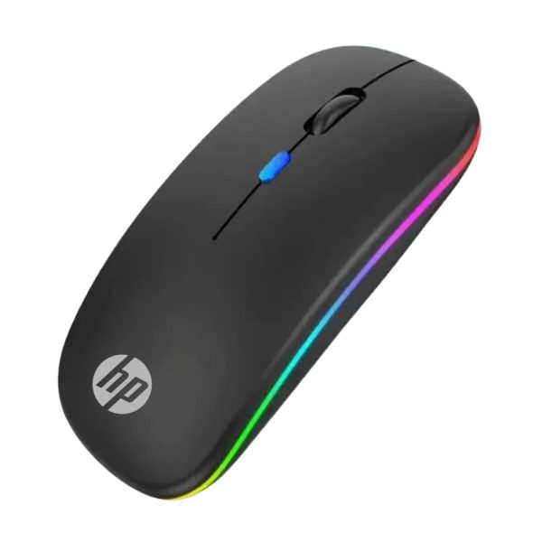 HP W10 Wireless Bluetooth Mouse – Rechargeable Dual Mode RGB Silent Mouse