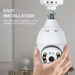 Smart Camera V380 – Complete Home & Office Security Solution V380 PRO E27 360 Degree 1080P Wireless Home Security IP Camera - Image 2