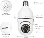 Smart Camera V380 – Complete Home & Office Security Solution V380 PRO E27 360 Degree 1080P Wireless Home Security IP Camera - Image 3