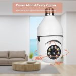 Smart Camera V380 – Complete Home & Office Security Solution V380 PRO E27 360 Degree 1080P Wireless Home Security IP Camera - Image 5