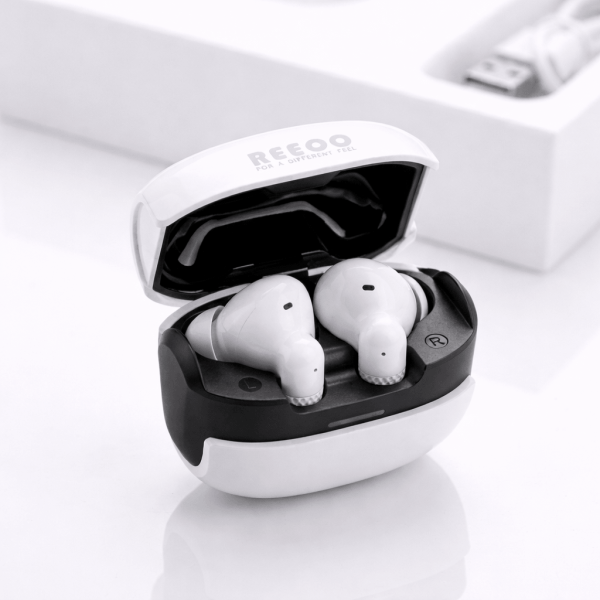 REEOO TWS Airpods: Premium Wireless Earbuds with Deep Bass, ANC & 30-Hour Playtime