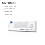 wireless keyboard and mouse combo